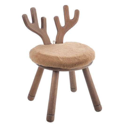 J-Line Stoel Hert Hout Naturel
