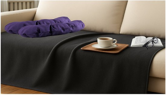 Cozy Maison Fleecedeken 130x160 cm Antraciet