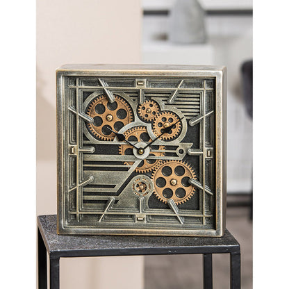 Vierkante tafelklok Quadro H.27 cm