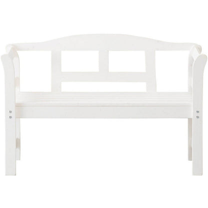 Tuinbank FSC grenen hout 113x40x75cm wit