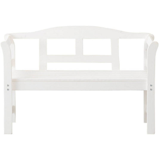 Tuinbank FSC grenen hout 113x40x75cm wit