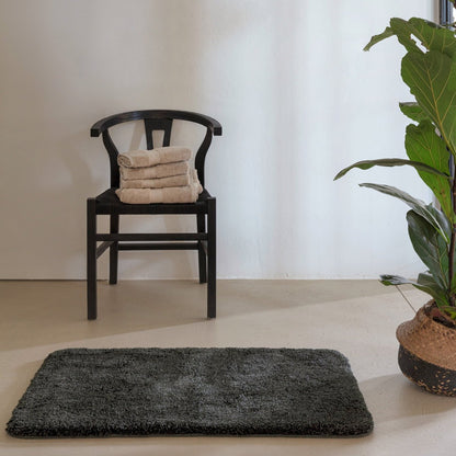 Montana Bath Mat Dark Grey