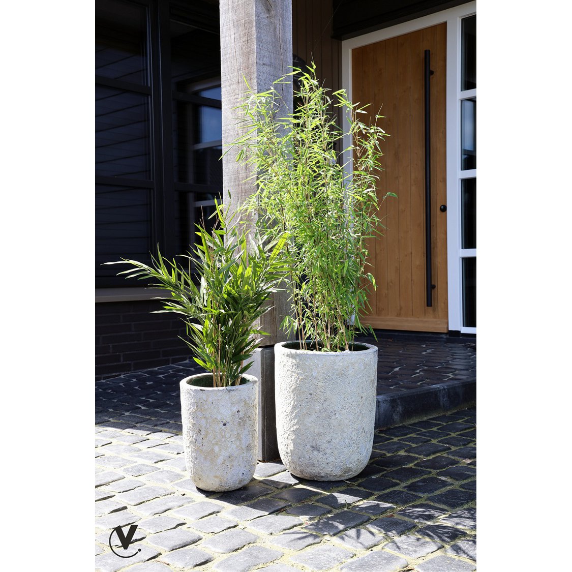 Plantenpot Set van 2 - Fuji Relic Beige