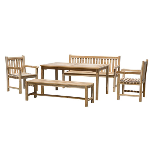 Tuinset 5-delig teak