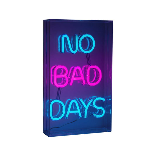 LED-bord "No Bad Days" Hoogte 30cm