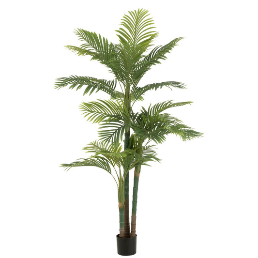 J-Line Palmboom Areca Pot Kunstmatig Groen