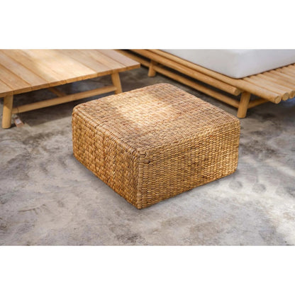 Hyacint Poef Vierkant - Naturel - M