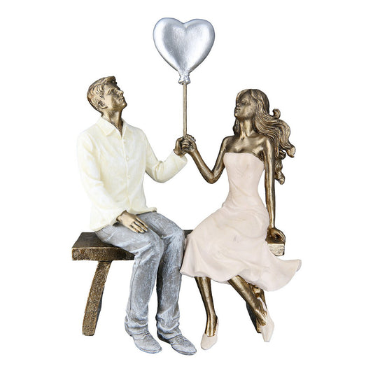 Beeld paar met ballon H 24,5 cm