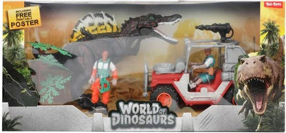 Dino Speelset jeep+dino