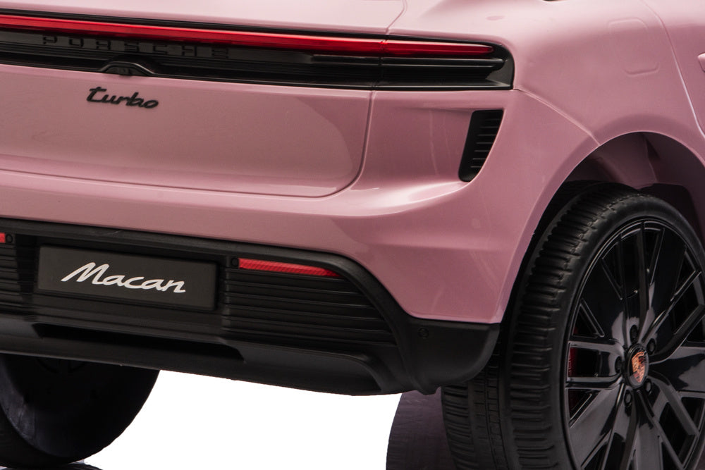 Porsche Macan Turbo, Elektrische Kinderauto Met Een Lithium Accu, Muziek Module, Rubberen Banden En Meer.