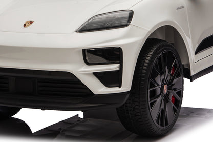 Porsche Macan Turbo, Elektrische Kinderauto Met Een Lithium Accu, Muziek Module, Rubberen Banden En Meer.