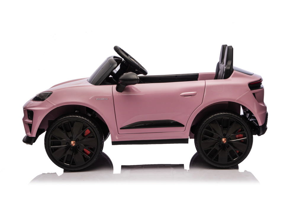 Porsche Macan Turbo, Elektrische Kinderauto Met Een Lithium Accu, Muziek Module, Rubberen Banden En Meer.
