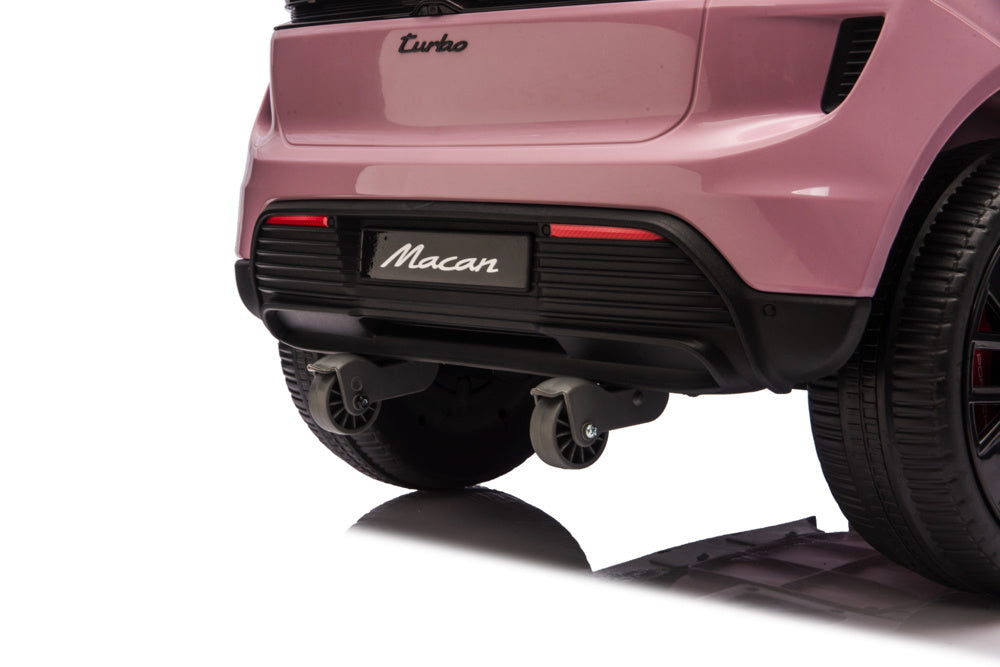 Porsche Macan Turbo, Elektrische Kinderauto Met Een Lithium Accu, Muziek Module, Rubberen Banden En Meer.