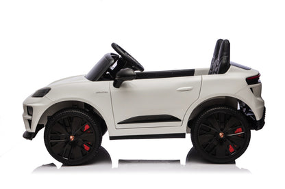 Porsche Macan Turbo, Elektrische Kinderauto Met Een Lithium Accu, Muziek Module, Rubberen Banden En Meer.