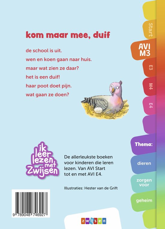 Zwijsen Boek AVI M3 Kom Maar Mee Duif