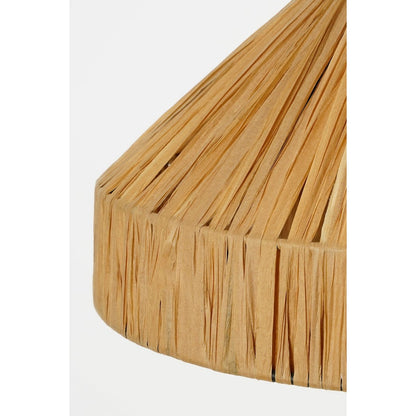 Elisa Hanglamp - H24 x Ø40 cm - Raffia - Lichtbruin