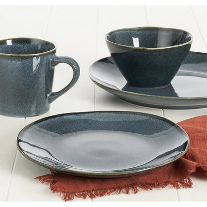 Racco Serviesset 4 Persoons  - Steengoed - Donkergrijs