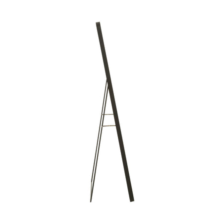J-Line spiegel Op Voet Rechthoek - glas/metaal - zwart - 55 x 150 cm