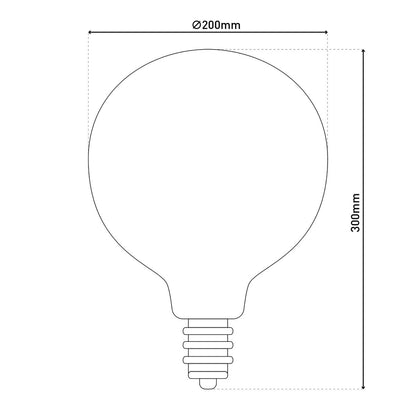 LED -lamp "Dilly Max" E27 Warm Wit 5 Watt Dimbaar