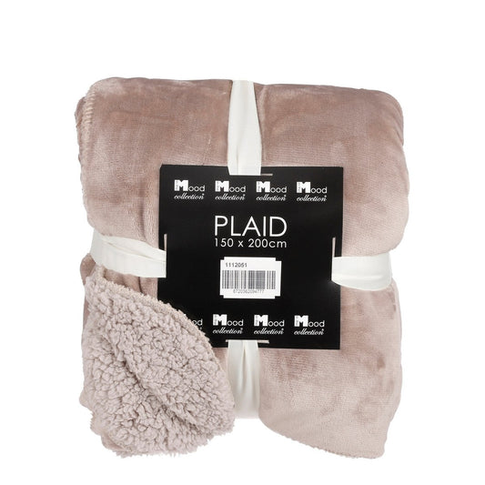 Mardy Fleece Plaid - L200 x B150 cm - Polyester - Beige