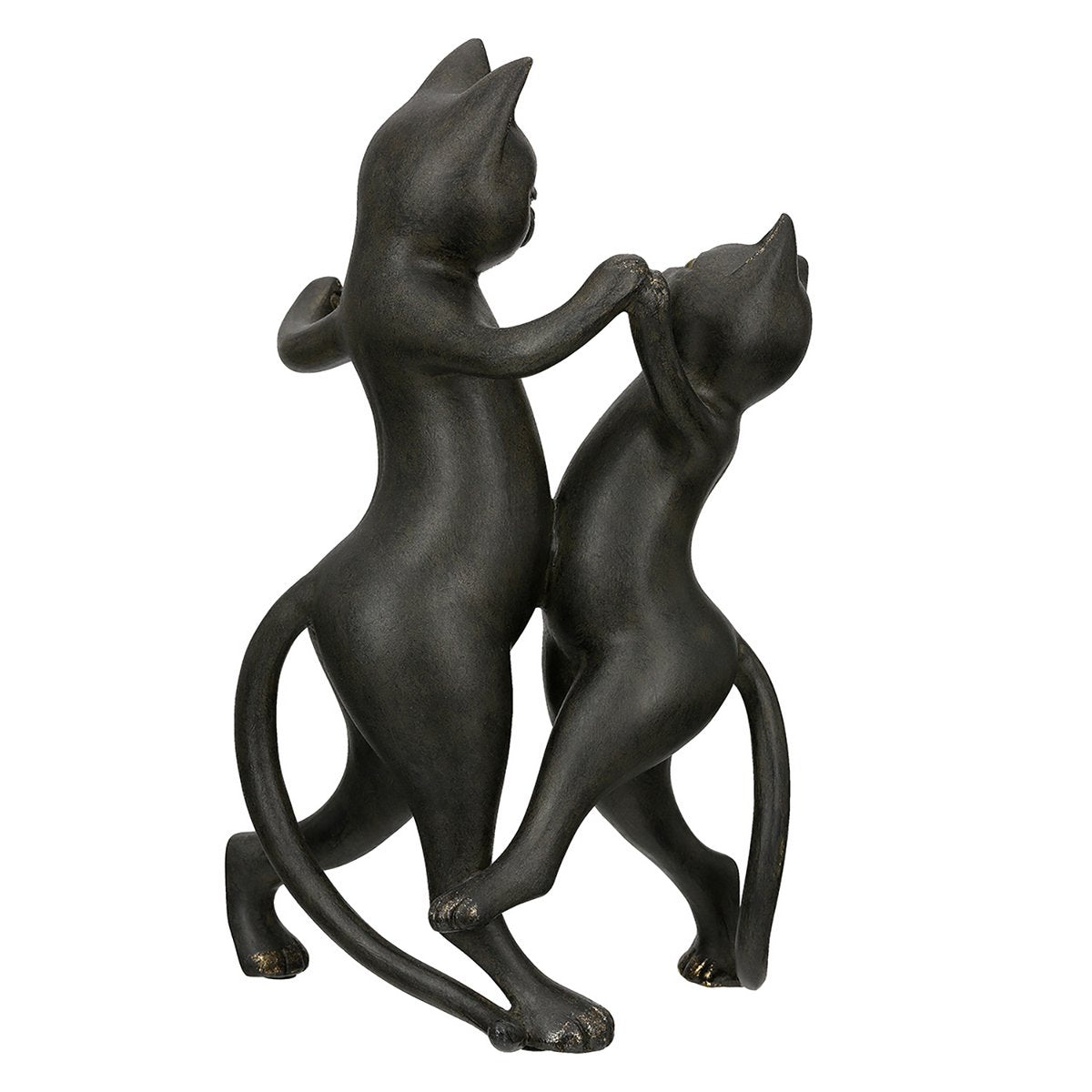 Beeldje kat Gatto H.30,5 cm 2 figuren