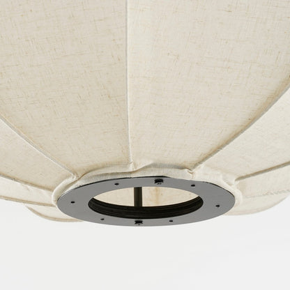 Pego Hanglamp - H94 x Ø83 cm - Linnen - Off-white