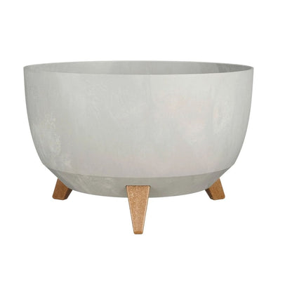 Plantenbak buiten Doppio Grijs Ø40cm H20,5cm
