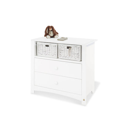 Set 'Florentina' breed 3 delen: ledikant, brede commode, 2-deurs kledingkast