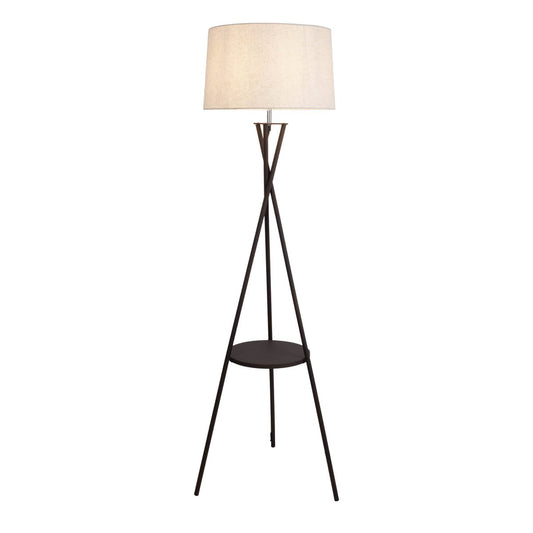 Staande lamp "Tora" met geïntegreerd tafeltje 158 cm hoog