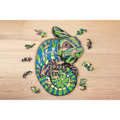 Houten Legpuzzel Kameleon