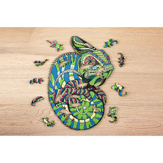 Houten Legpuzzel Kameleon