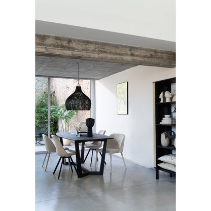 J-Line stoel Helene - metaal/textiel - beige
