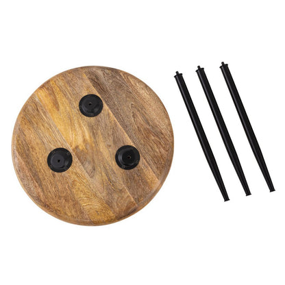 Bijzettafel rond Vancouver mangohout Ø40 of 50 cm