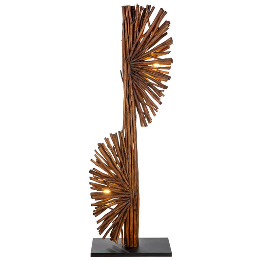 Houten lamp "Dual"