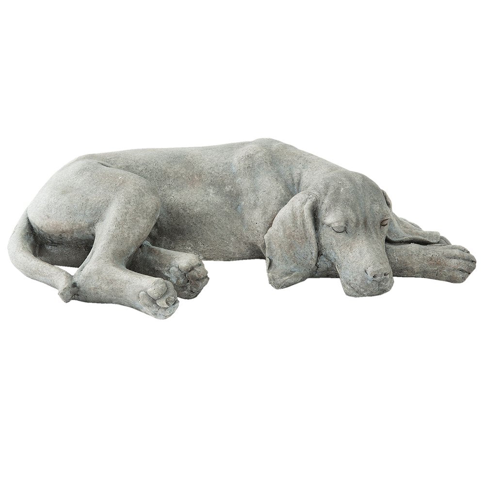 Decoratie hond liggend 58x35x15 cm