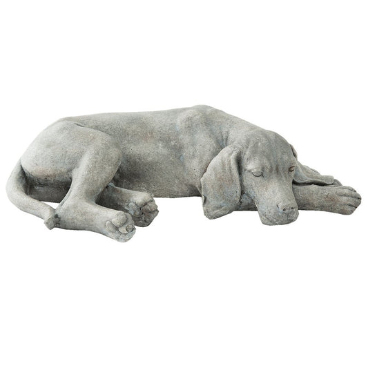 Decoratie hond liggend 58x35x15 cm