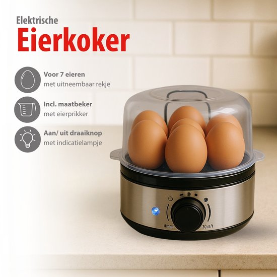 Eierkoker voor 7 eieren