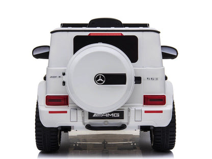 Mercedes G63 Amg, 12 Volt Kinderauto Met Lithium Accu, Rubberen Banden, Leder Zitting En Meer