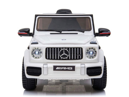 Mercedes G63 Amg, 12 Volt Kinderauto Met Lithium Accu, Rubberen Banden, Leder Zitting En Meer
