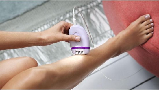 Philips BRE275/00 Satinelle Epilator met Accessoires Wit/Paars