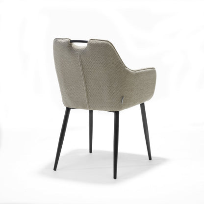 Adele Armstoel Stof retro bliss %2303 Natuurlijk