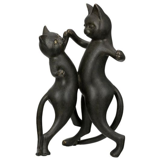 Beeldje kat Gatto H.30,5 cm 2 figuren