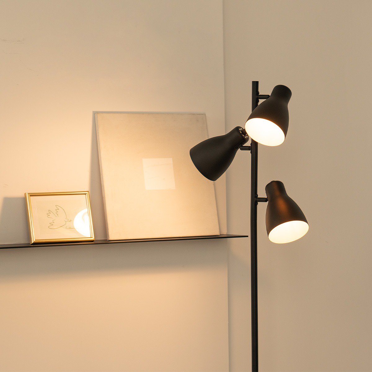 Vloerlamp zwart - Moderne Vloerlamp Zwart