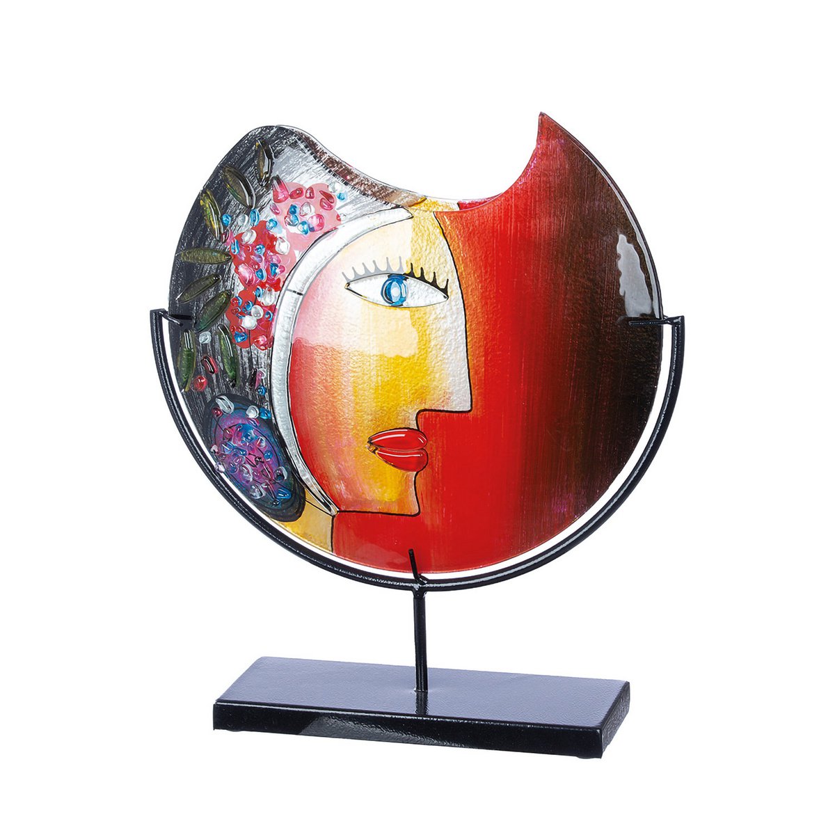 Gezichtsvaas rond Cloe H.38 cm