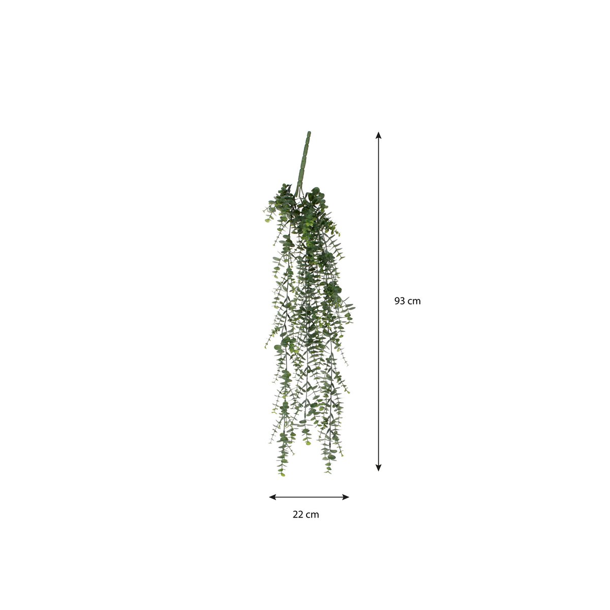 Eucalyptus Kunst Hangplant - H93 cm - Groen