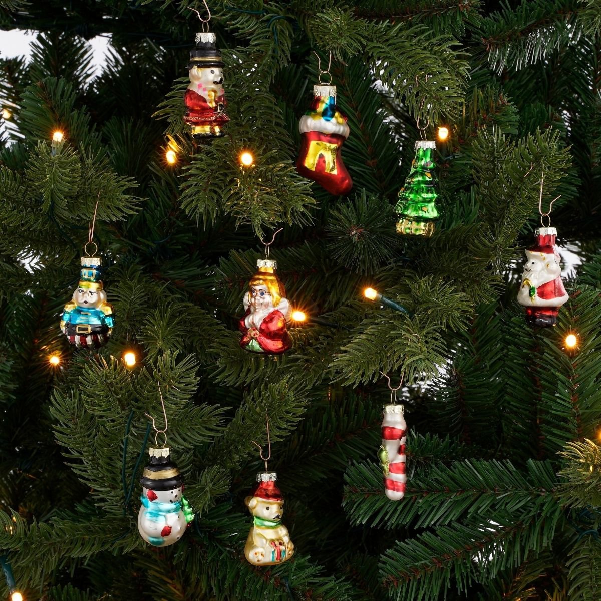 Kerstbal set 20 Glas Nostalgie