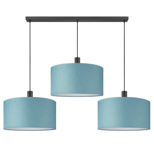 Hanglamp Canvas-Xxl Beam 3L - petrolblauw  - 50cm