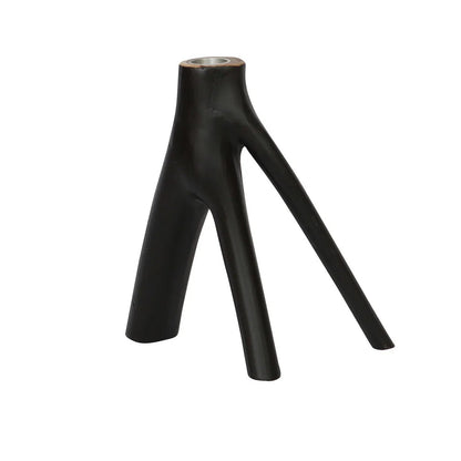 Triple Twig kaarsenhouder - Zwart