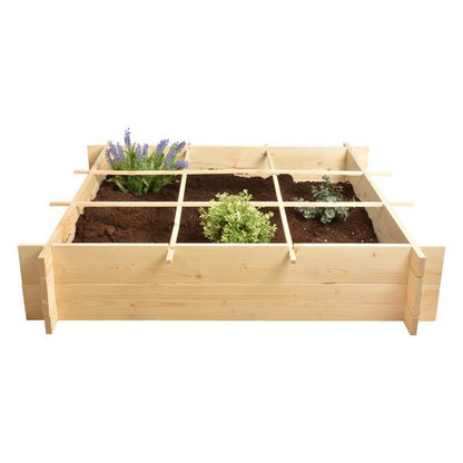 Houten moestuin 9-vaks
