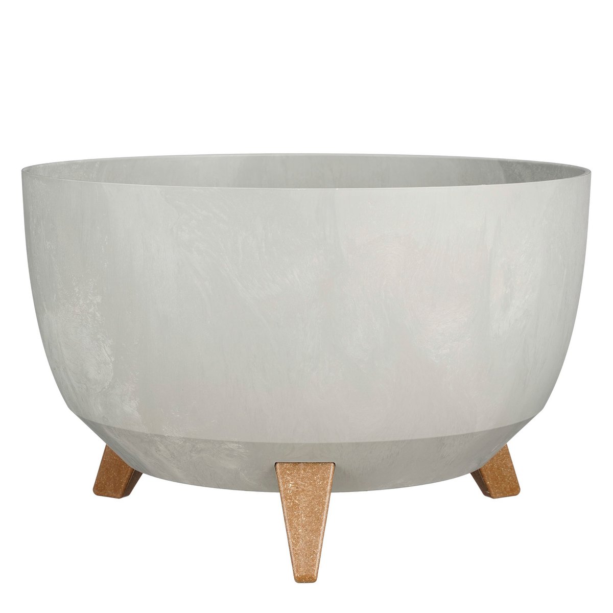 Plantenbak buiten Doppio Grijs Ø40cm H20,5cm